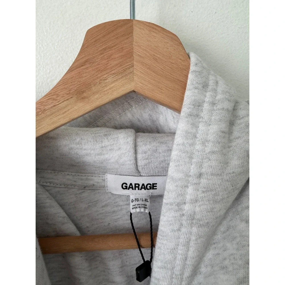 Garage UltraFleece Clean Cropped Bubble Hoodie – Spring Grey Mix – Size L/XL - Picture 3 of 5